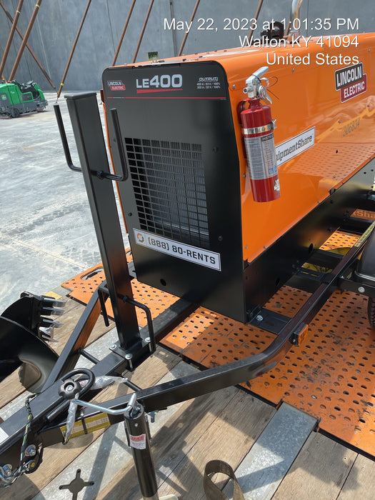2023 Lincoln Electric LE400 Kubota V1505, Trlr, Cable Rack, Light Kit, ES Decals, T3