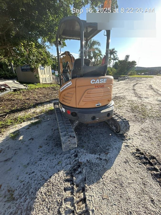 2018 Case CX37C ROPS, LONG ARM, RUBBER TRACKS, AUX HYD