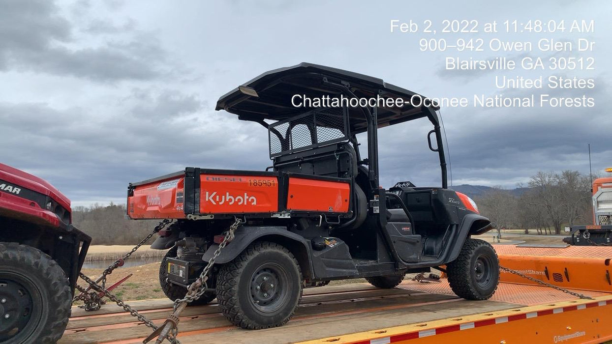 2021 Kubota RTV-X1140W-H Plastic Canopy, Windshield Acrylic Clear, LED Strobe Light, Wire Harness Kit, Back up Alarm