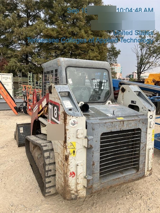 2019 Takeuchi TL8 Canopy, 15" Wide Rubber Tracks, Back-up Alarm, Front & Rear Working Lights, Auxiliary Hydraulics, Two-Speed Travel, Electronic Monitoring System 76" HD Smooth Dirt Bucket with Bolt-On Edge, 20.3 cubic feet Capacity