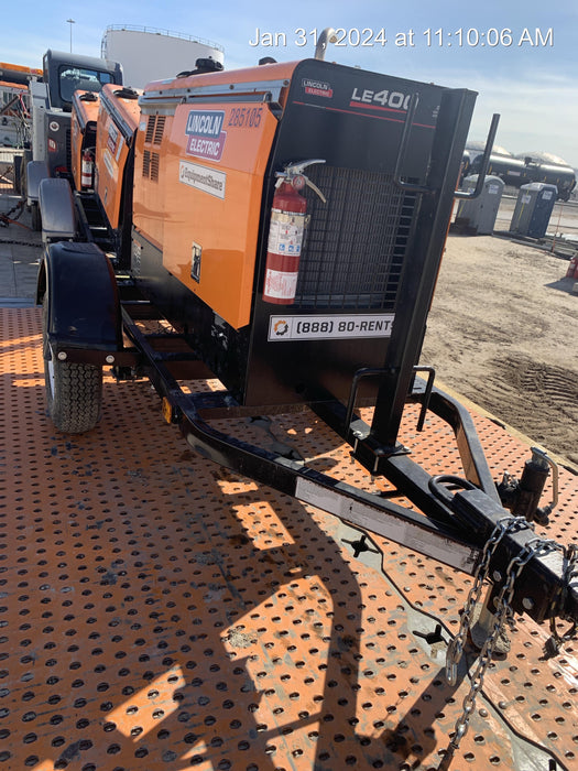 2022 Lincoln Electric LE400 Kubota V1505, Trlr, Cable Rack, Light Kit, ES Decals, T3