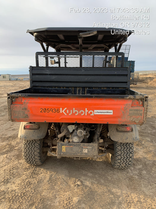 2022 Kubota RTV-X1140W-H Plastic Canopy, Windshield Acrylic Clear, LED Strobe Light, Wire Harness Kit, Back up Alarm