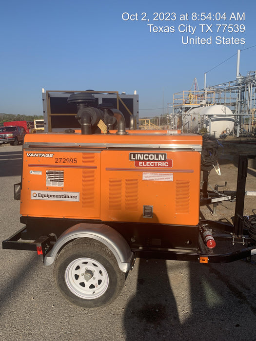 2022 Lincoln Electric Vantage 549X Crosslink Technology, Trailer Mounted, ES Decals, T3