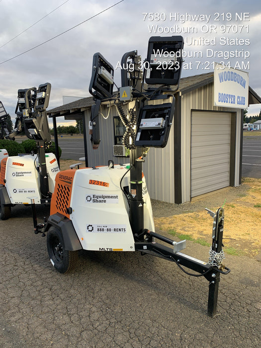 2023 Generac MLT2 Diesel, Flex Switch 120V Input, Powerzone Controller, (4) 320W LED Lights, 4kW Generator, 39.9 Gal Fuel Tank, 2" Ball, T3