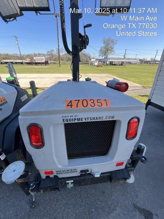 2024 Wacker Neuson LTT4 Diesel, Kohler KDW702, Deep Sea Controller, Auto Start, LED 320W, Bypass Outlet, T3