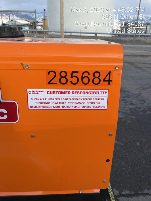 2022 Lincoln Electric LE400 Kubota V1505, Trlr, Cable Rack, Light Kit, ES Decals, T3