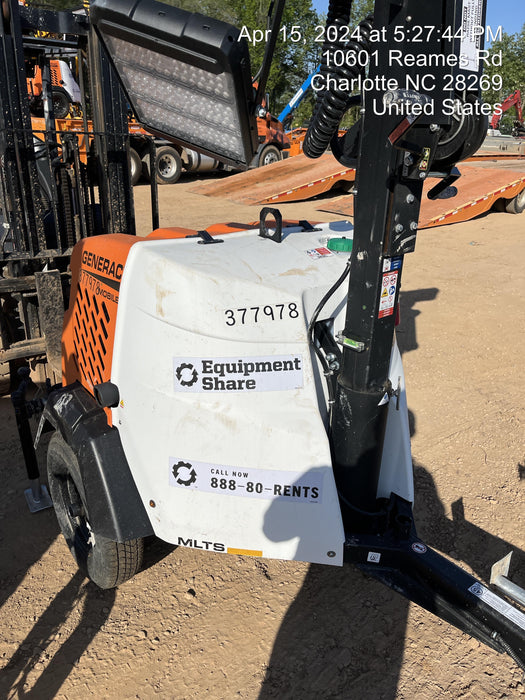 2023 Generac MLT2 Diesel, Flex Switch 120V Input, Powerzone Controller, 
(4) 320W LED Lights, 4kW Generator, 39.9 Gal Fuel Tank, 2" Ball, T3