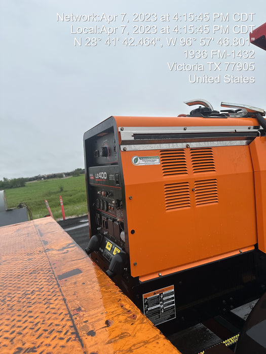 2022 Lincoln Electric LE400 Kubota V1505, Trlr, Cable Rack, Light Kit, ES Decals, T3