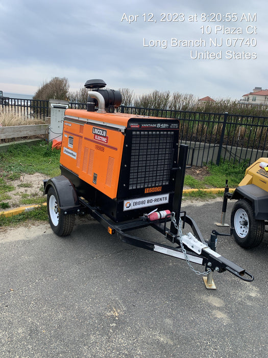 2021 Lincoln Electric Vantage 549X Ready Pak 3, ORANGE (includes trailer, cable rack, fender light kit)