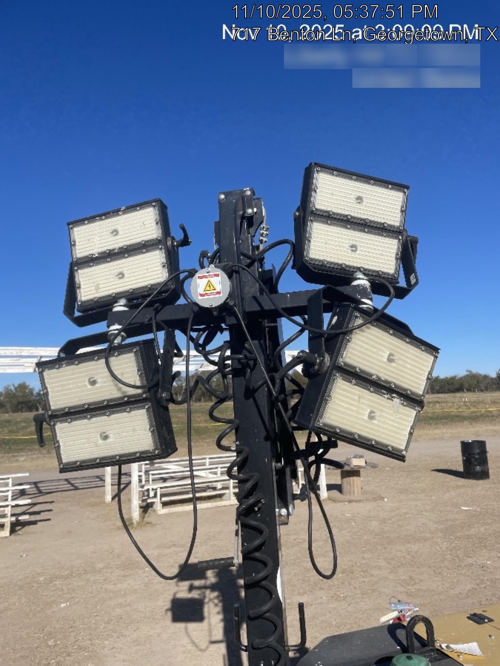 2021 Allmand NLV3GR (4) LED Light Fixture 350W, 23' Vertical Mast, 3kW Prime, Towable, Deep Sea L401, Leveling Jacks, Yanmar T4F 5.8hp