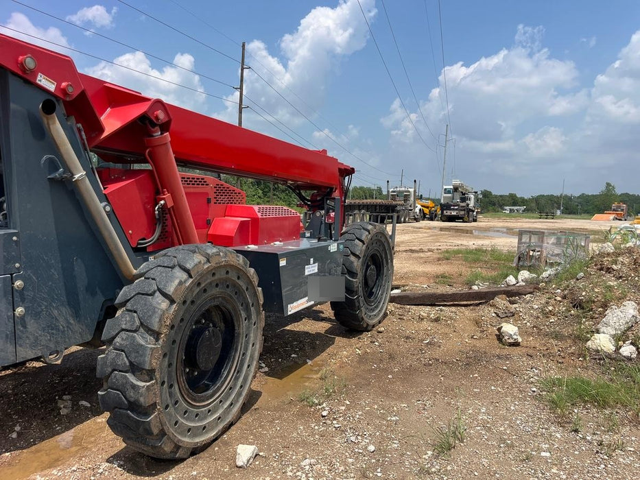 2018 Manitou 12042 Manitou MTA 12042 w/Cab/Heat/AC, Work Lights/Strobe, Aux Hyd, Solid Tires, Lift Hook, 66" Carriage, 72" Forks