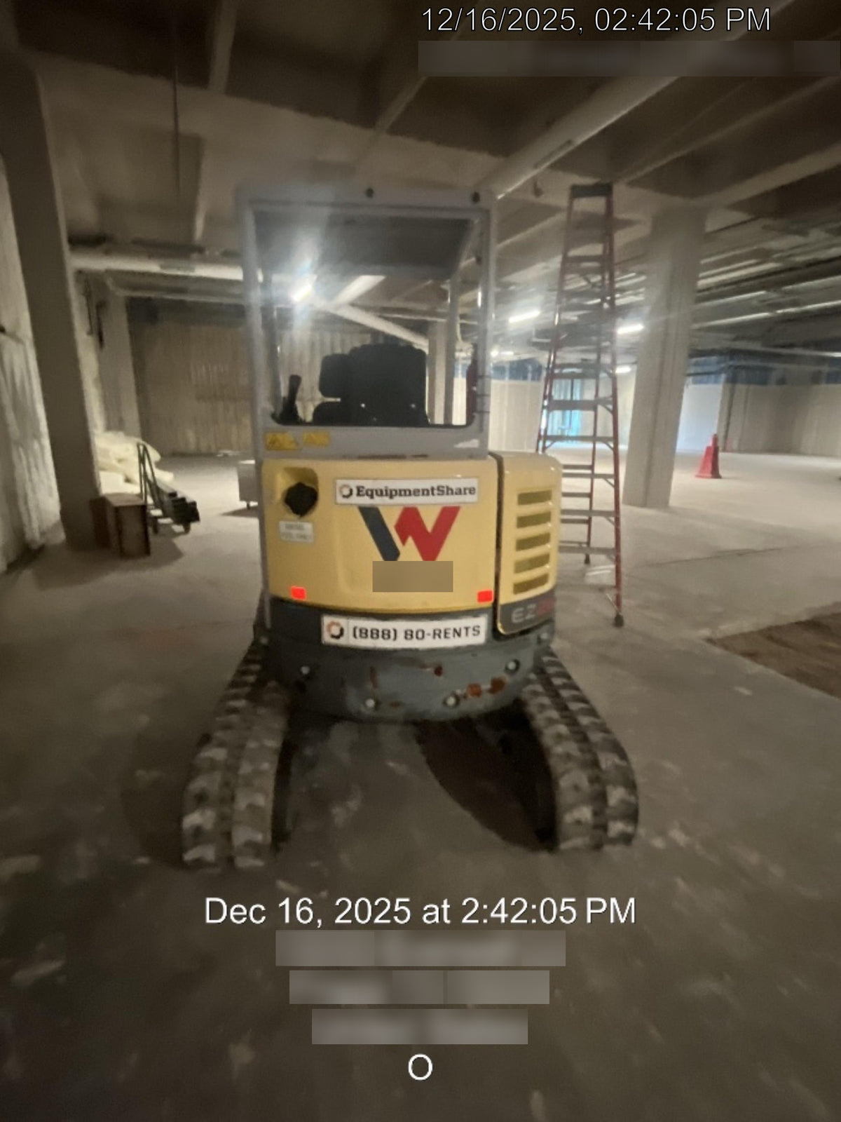 2019 Wacker Neuson EZ26 MX, Trk, Long, Canopy w/Manual Coupler, 3-40mm Pin Kits, 12"/18"/24" Pin on Buckets