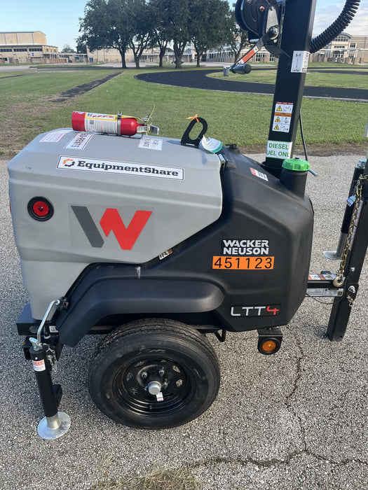 2024 Wacker Neuson LTT4 Diesel, Kohler KDW702, Deep Sea Controller, Auto Start, LED 320W, Bypass Outlet, T3