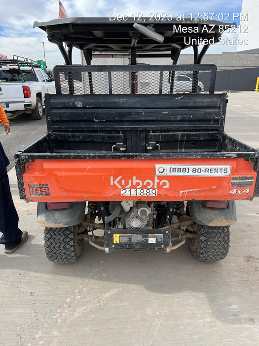 2022 Kubota RTV-X1140W-H Plastic Canopy, Windshield Acrylic Clear, LED Strobe Light, Wire Harness Kit, Back up Alarm