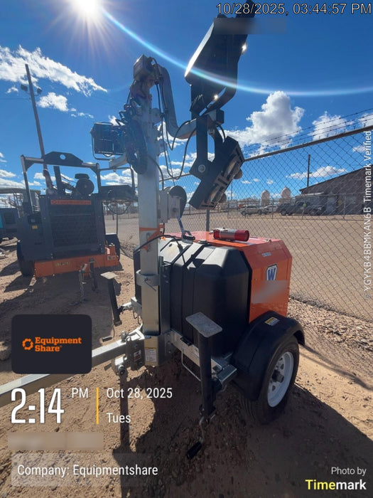 2024 Wanco WLTT-4MM4K Diesel, Deep Sea Controller, Shore Power Plug, Auto Start, (4) 350W LED Floodlights, 4kW Generator, 60 Gal Fuel Tank, 2" Ball, T3