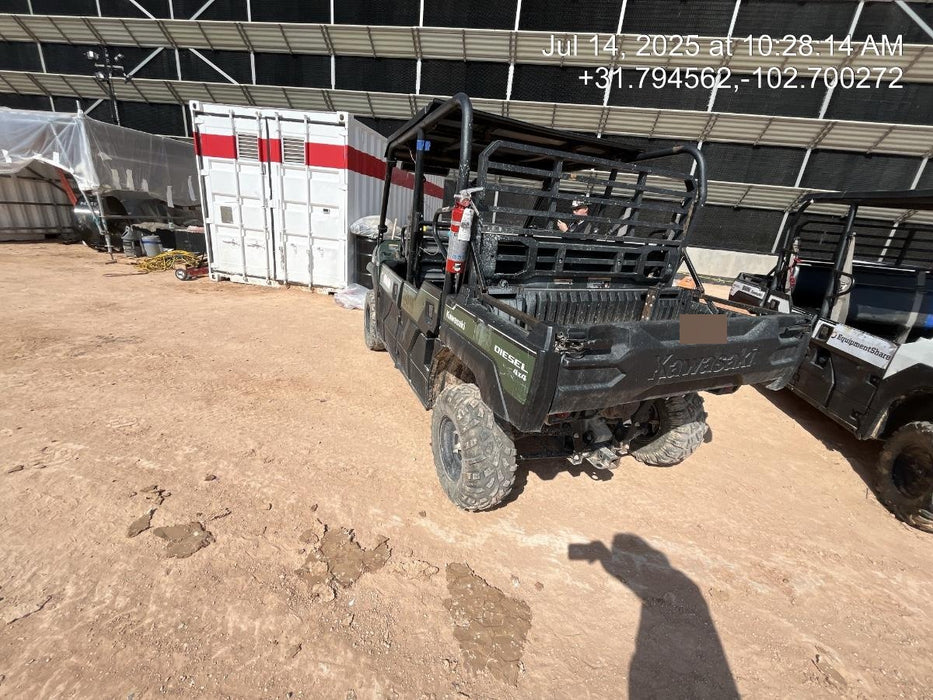 Kawasaki Mule PRO-DXT Standard Options, Backup Alarm, Beacon, Plastic Hard Top, Poly Windshield, Horn Kit