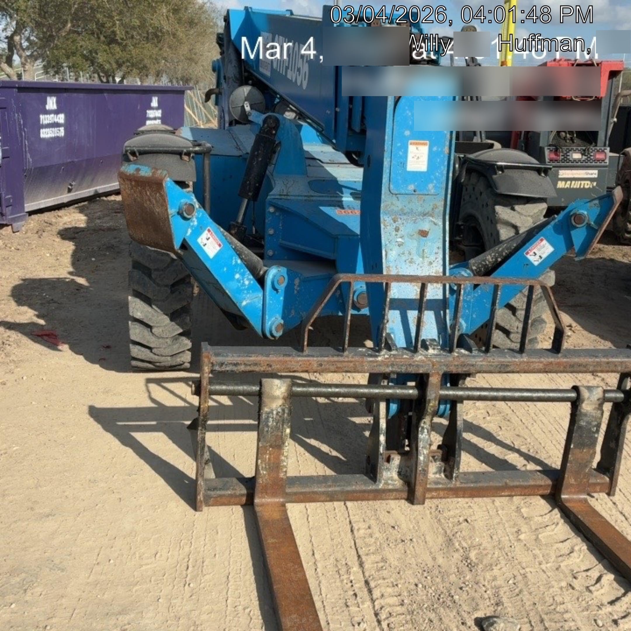 2017 Genie GTH-1056 Genie GTH1056, Solid Tires, 60" carriage, Open ROPS - GTH10E-11935