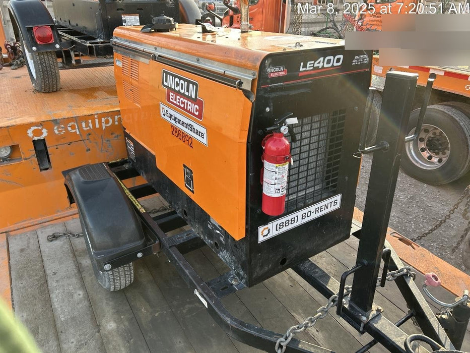 2022 Lincoln Electric LE400 Kubota V1505, Trlr, Cable Rack, Light Kit, ES Decals, T3