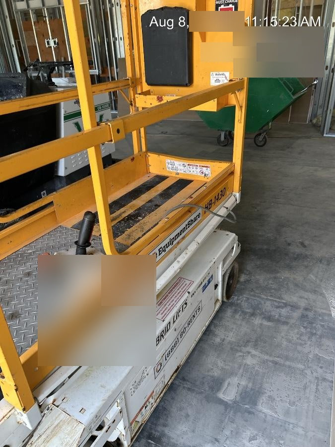 Custom Equipment HB-1430 Hy-Brid Scissor Lift
Platform capacity up to 670 lbs
Working height up to 20 ft
Weighs under 1,700 lbs
Non-marking wheels