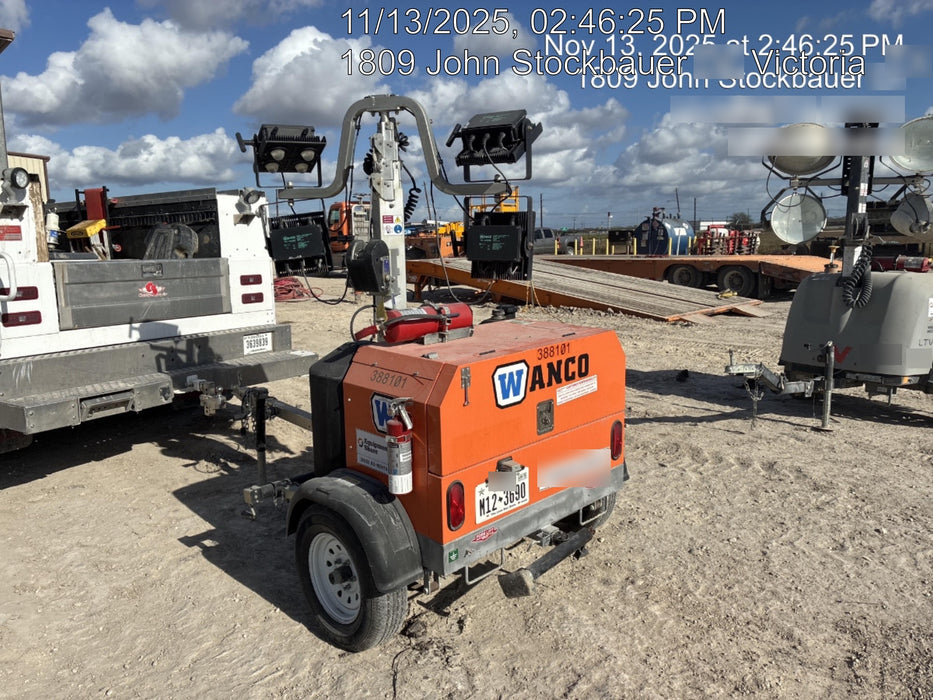 2024 Wanco WLTT-4MM4K Diesel, Deep Sea Controller, Shore Power Plug, Auto Start, (4) 350W LED Floodlights, 4kW Generator, 60 Gal Fuel Tank, 2" Ball, T3