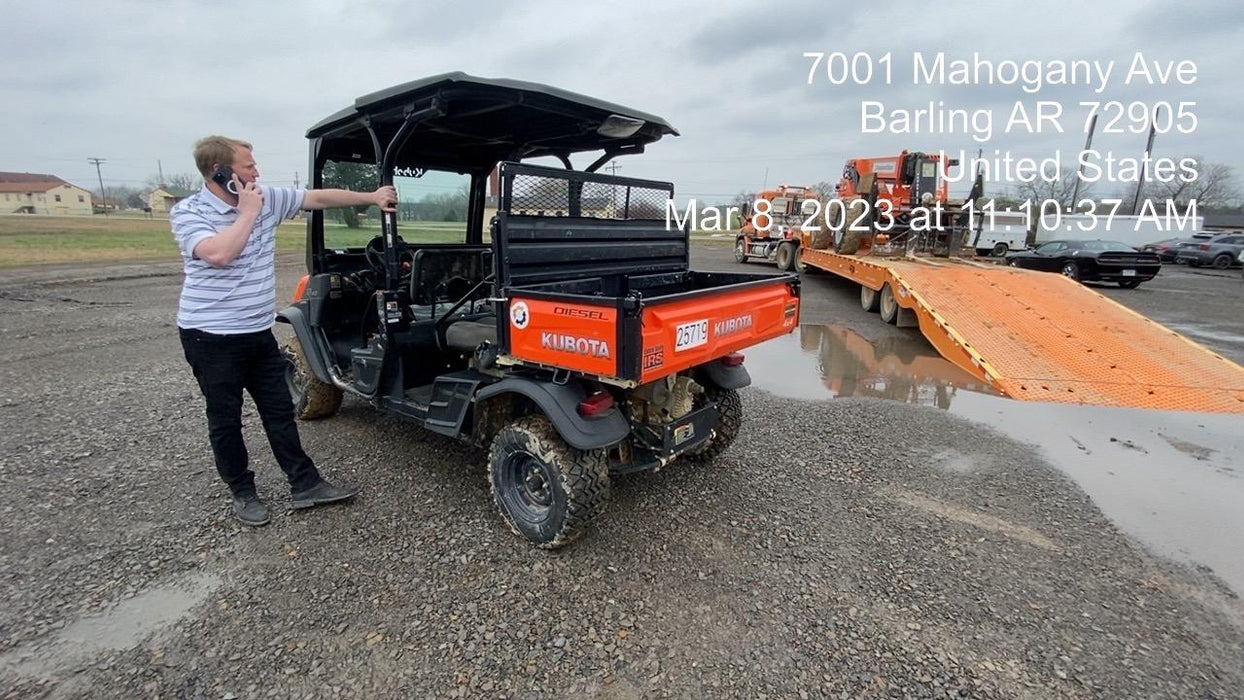 2019 Kubota RTV-X1140 4wd Utility Cart, LED Strobe, Windshield Tempered Glass, Pastic Canopy, Wire Harness Kit, Backup Alarm