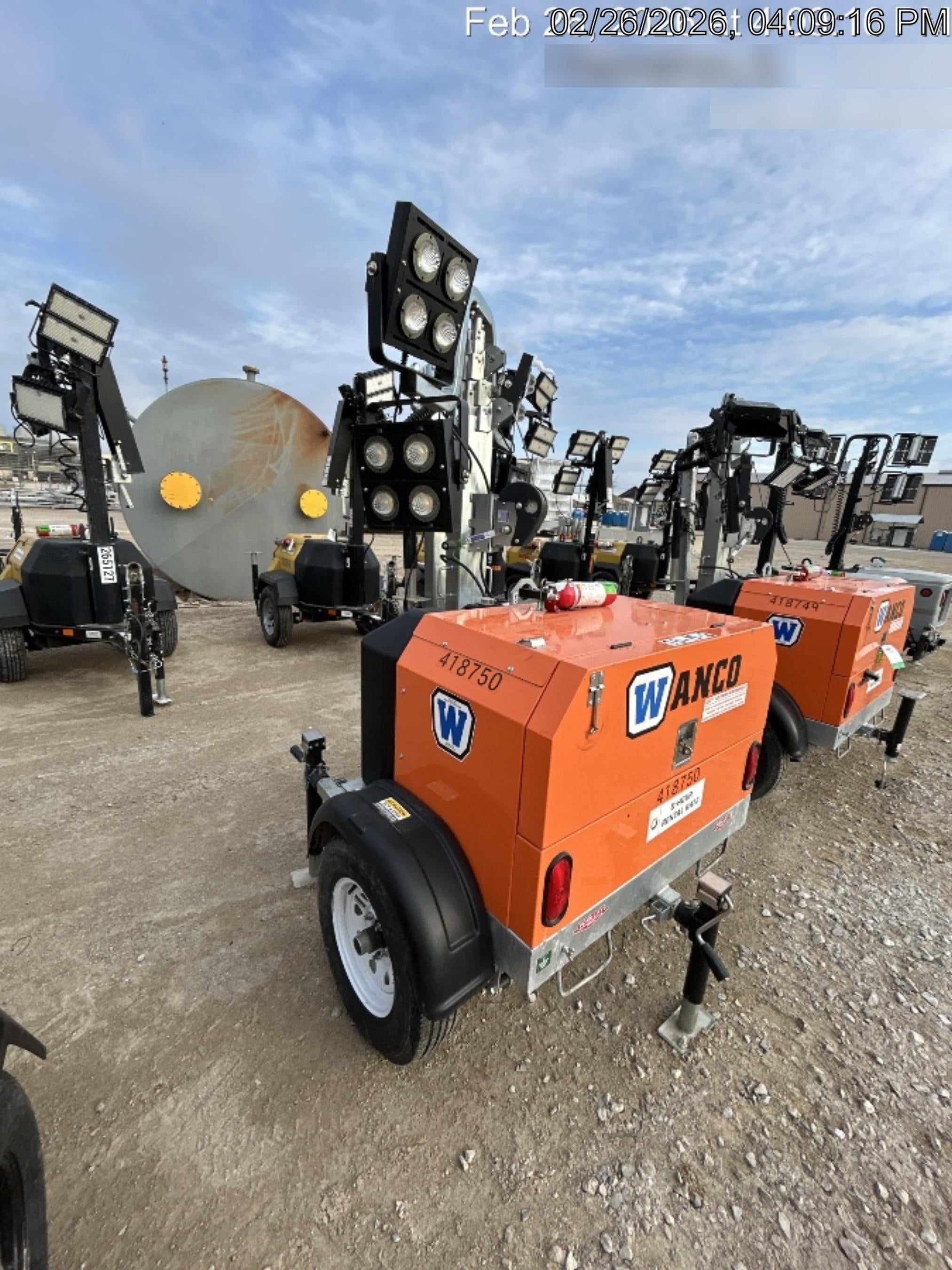 2024 Wanco WLTT-4MM4K Diesel, Deep Sea Controller, Shore Power Plug, Auto Start, (4) 350W LED Floodlights, 4kW Generator, 60 Gal Fuel Tank, 2" Ball, T3