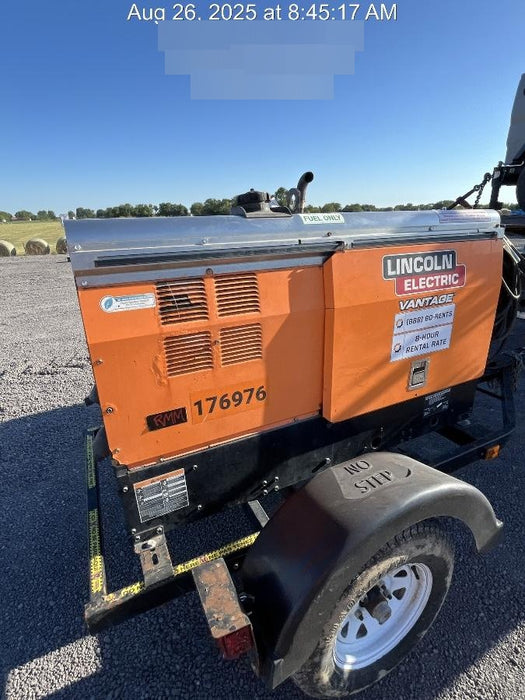 2021 Lincoln Electric Vantage 322 Vantage 322 Ready Pak 3 w/ Decals, ORANGE (includes trailer, cable rack, fender light kit) NO Telematics