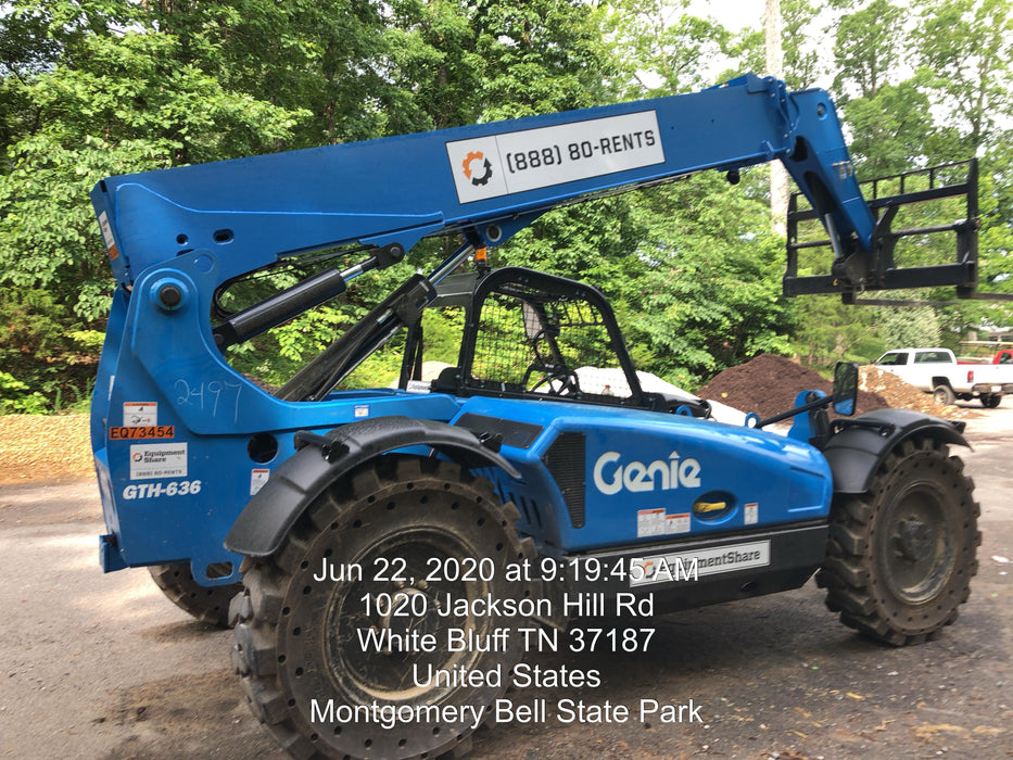 2020 Genie GTH-636 Canopy, Solid Tires, Work Lights, Beacon, Aux Hydraulics, Back up Alarm