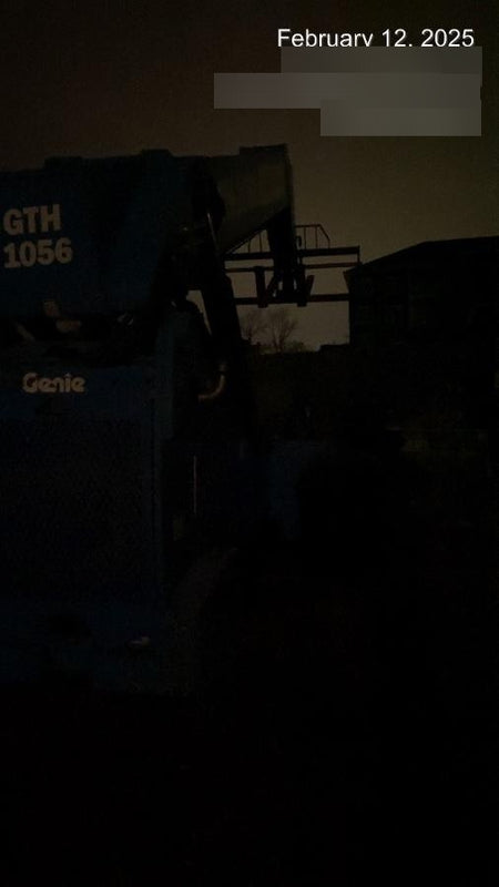 2019 Genie GTH-1056 Cab/Heat/AC, FF Tires, LED Work Lights, Beacon 60" QA Carriage, 60" Forks