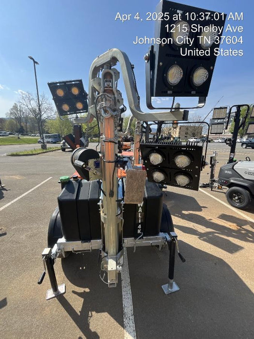 2025 Wanco WLTT-4MM4K Diesel, Mitsubishi L2E, 9.0HP @1800 rpm, Deep Sea Controller, Shore Power Plug, Auto Start, (4) 350W LED Floodlights, 4kW Generator, 60 Gal Fuel Tank, 2" Ball, T3