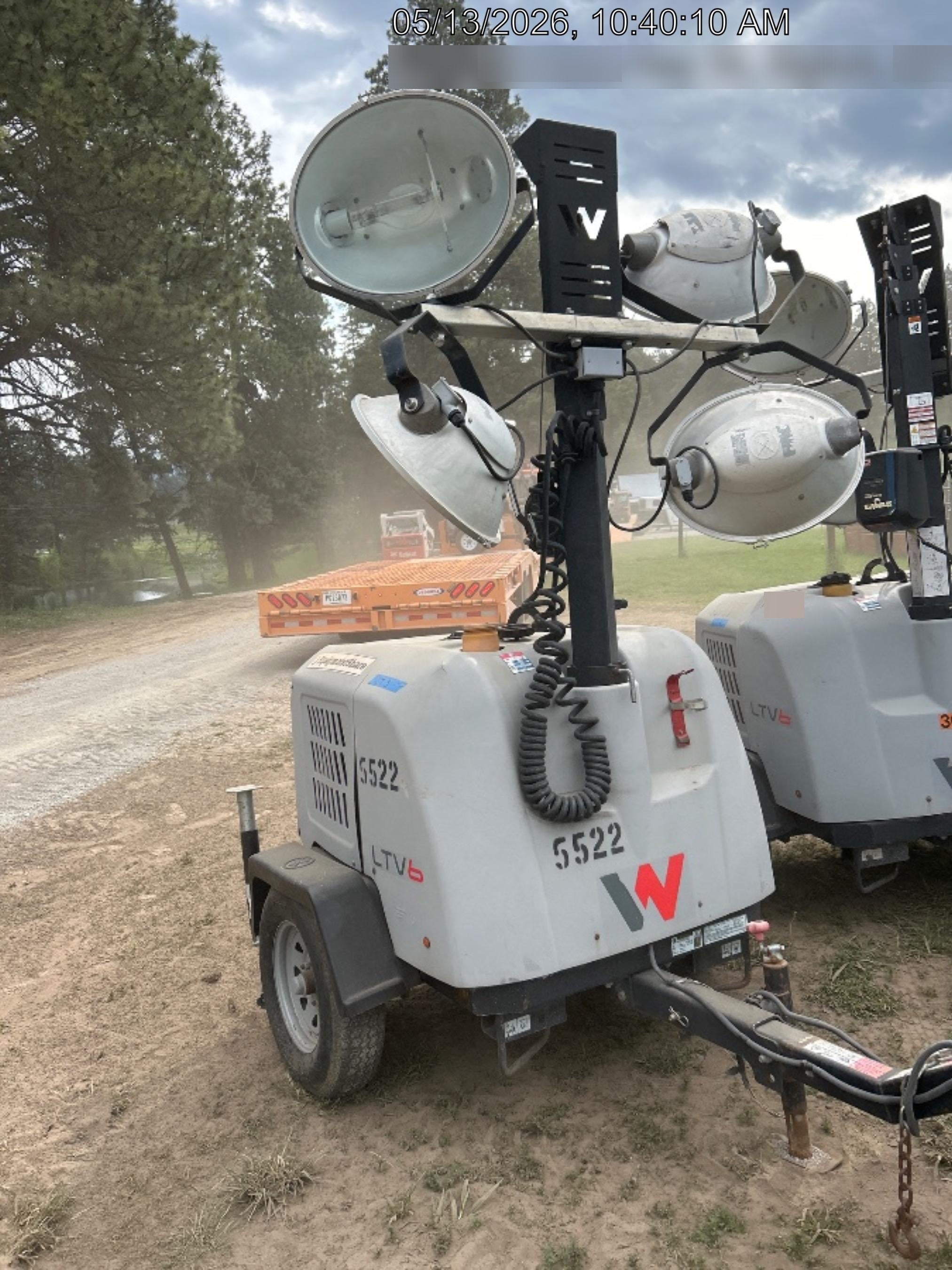 2017 Wacker Neuson LTV6L-MH Wacker Neuson 6 kW Towable Light Generator