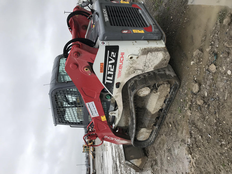 2019 Takeuchi TL12V2C Cab/Heat/AC, Back-up Alarm, Hydraulic QC w/80" HD Tooth Bucket