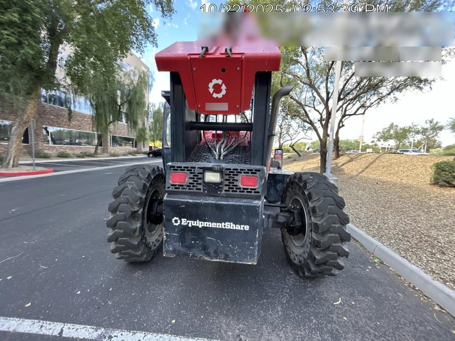 2020 Manitou MTA10055 Cab/Heat/Air, LED Work Lights, Solid Tires, Lift Hook, Beacon, Auxiliary Hydraulics w/66" Carriage and 60" Forks