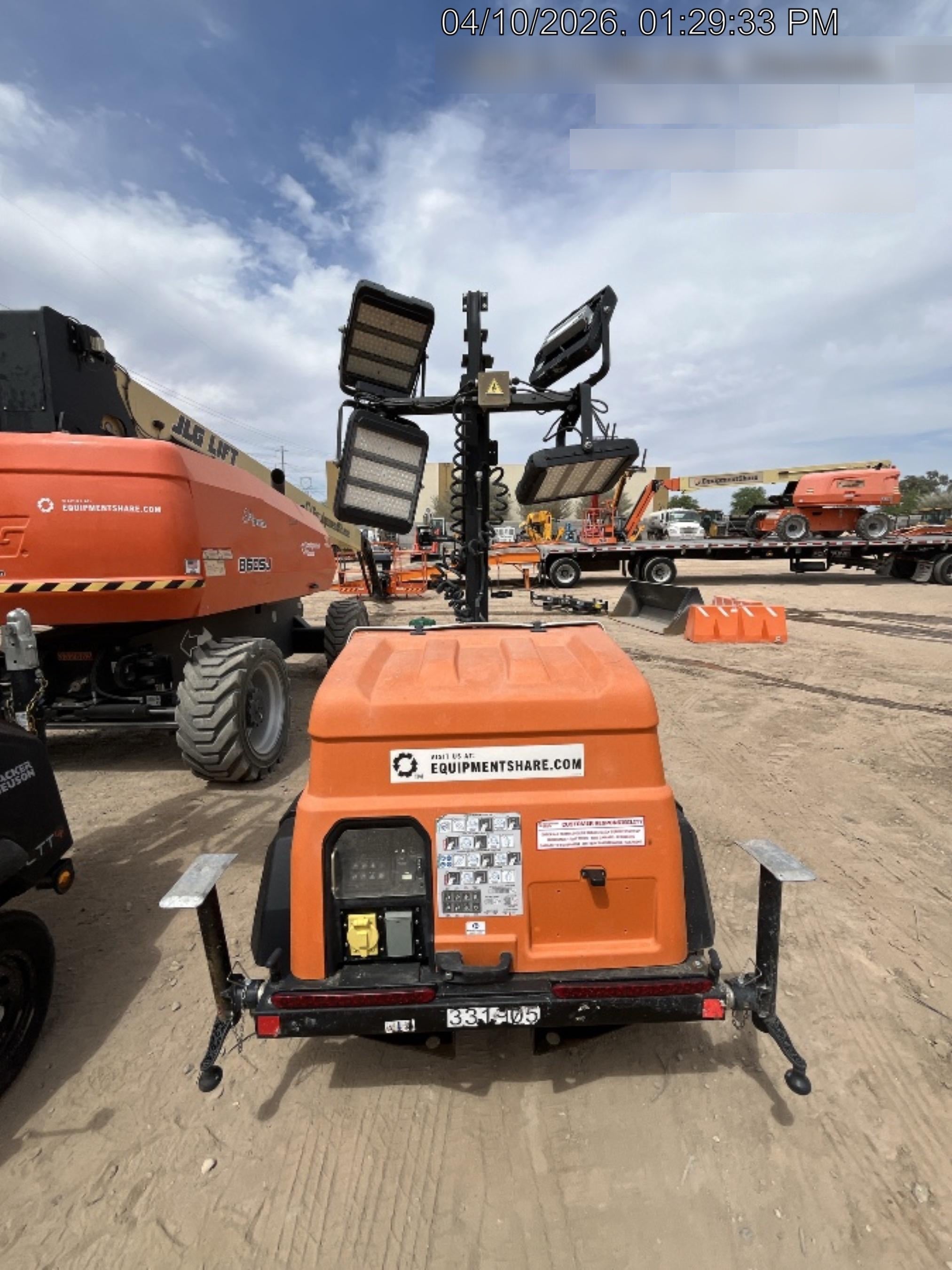 2023 Generac MLT2 Diesel, Flex Switch 120V Input, Powerzone Controller, (4) 320W LED Lights, 4kW Generator, 39.9 Gal Fuel Tank, 2" Ball, T3