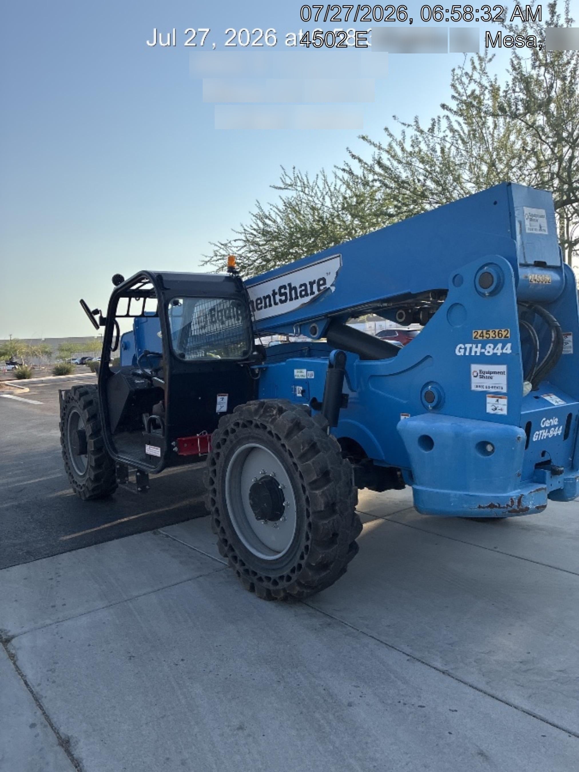 2022 Genie GTH-844 74Hp Dsl, Canopy, Sld Tires, LED WL, Bcn, L Hook, EST