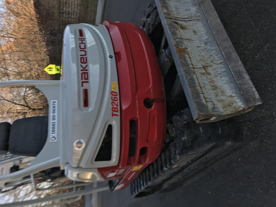 2019 Takeuchi TB260 Takeuchi TB260 Canopy w/Rubber Tracks, Auxiliary Hydraulics, Standard Blade, Manual QC