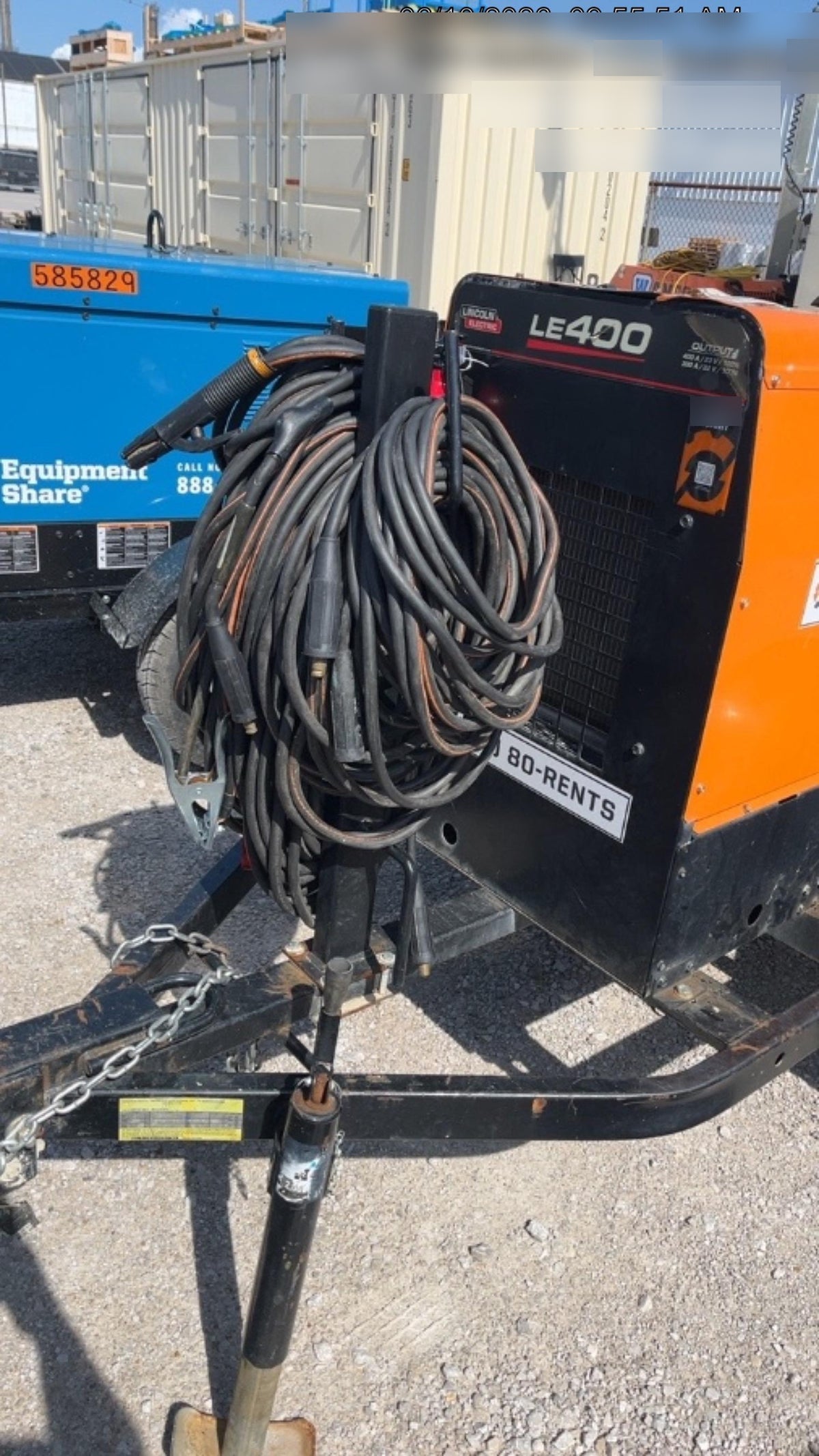 2022 Lincoln Electric LE400 Kubota V1505, Trlr, Cable Rack, Light Kit, ES Decals, T3