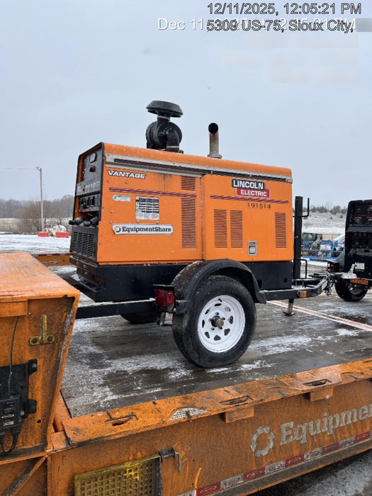 2021 Lincoln Electric Vantage 549X Ready Pak 3, ORANGE (includes trailer, cable rack, fender light kit)