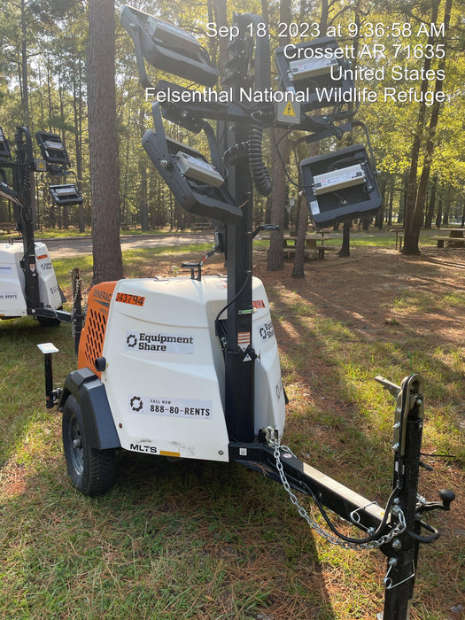 2023 Generac MLT2 Diesel, Flex Switch 120V Input, Powerzone Controller, (4) 320W LED Lights, 4kW Generator, 39.9 Gal Fuel Tank, 2" Ball, T3