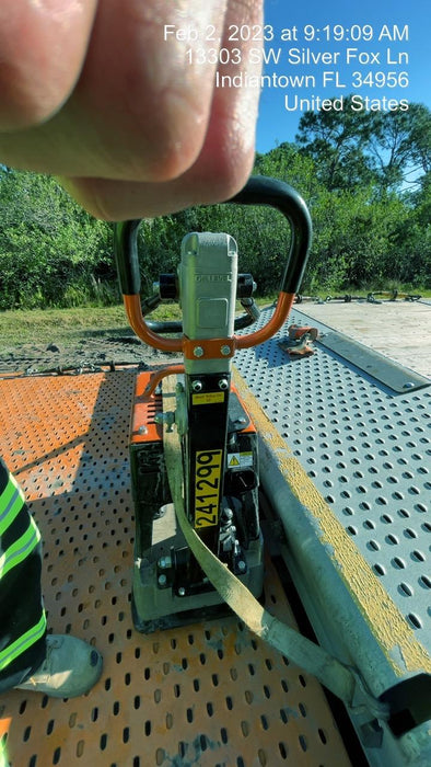 2022 Multiquip MVH158 Honda GX200, 17" Plate, Gas