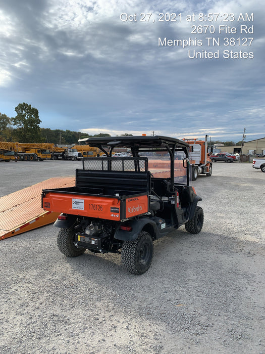 2021 Kubota RTV-X1140W-H Plastic Canopy, Windshield Acrylic Clear, LED Strobe Light, Wire Harness Kit, Back up Alarm