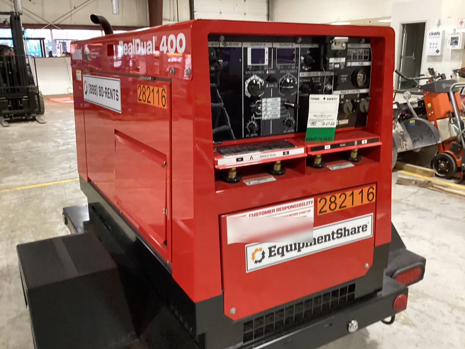 2022 Shindaiwa DGW400MDL Kubota D902 Engine, 23 HP, Dual Op Welder, Wire, Arc, Droop Stick, Tig, and CC Stick Functionality, Simulphase, 3 Phase and 1 Phase Gen Output, Single Axle NB Trlr, Slr Trckl Chrg 12V 12W, Fire Ext