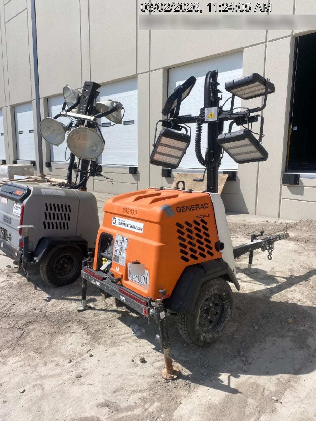2024 Generac MLT2 Diesel, Flex Switch 120V Input, Powerzone Controller, 
(4) 320W LED Lights, 4kW Generator, 39.9 Gal Fuel Tank, 2" Ball, T3