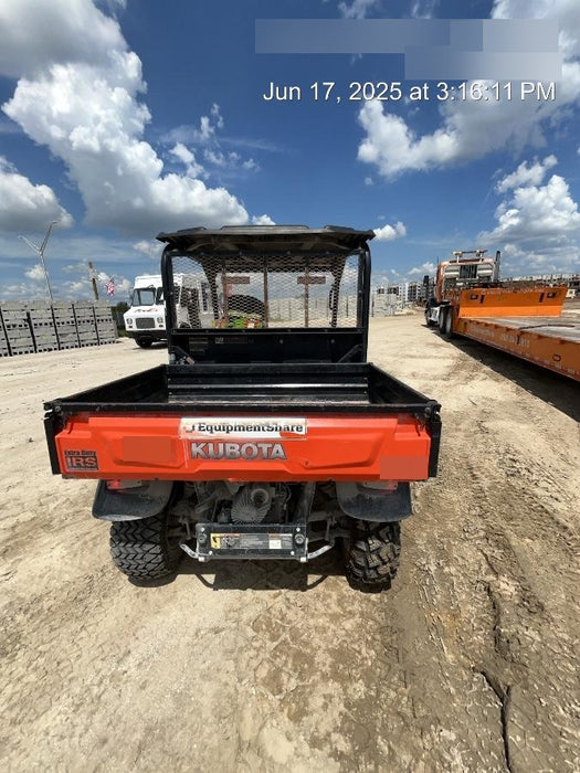 2019 Kubota RTV-X900 4wd Utility Cart, LED Strobe, Windshield Tempered Glass, Plastic Canopy, Backup Alarm