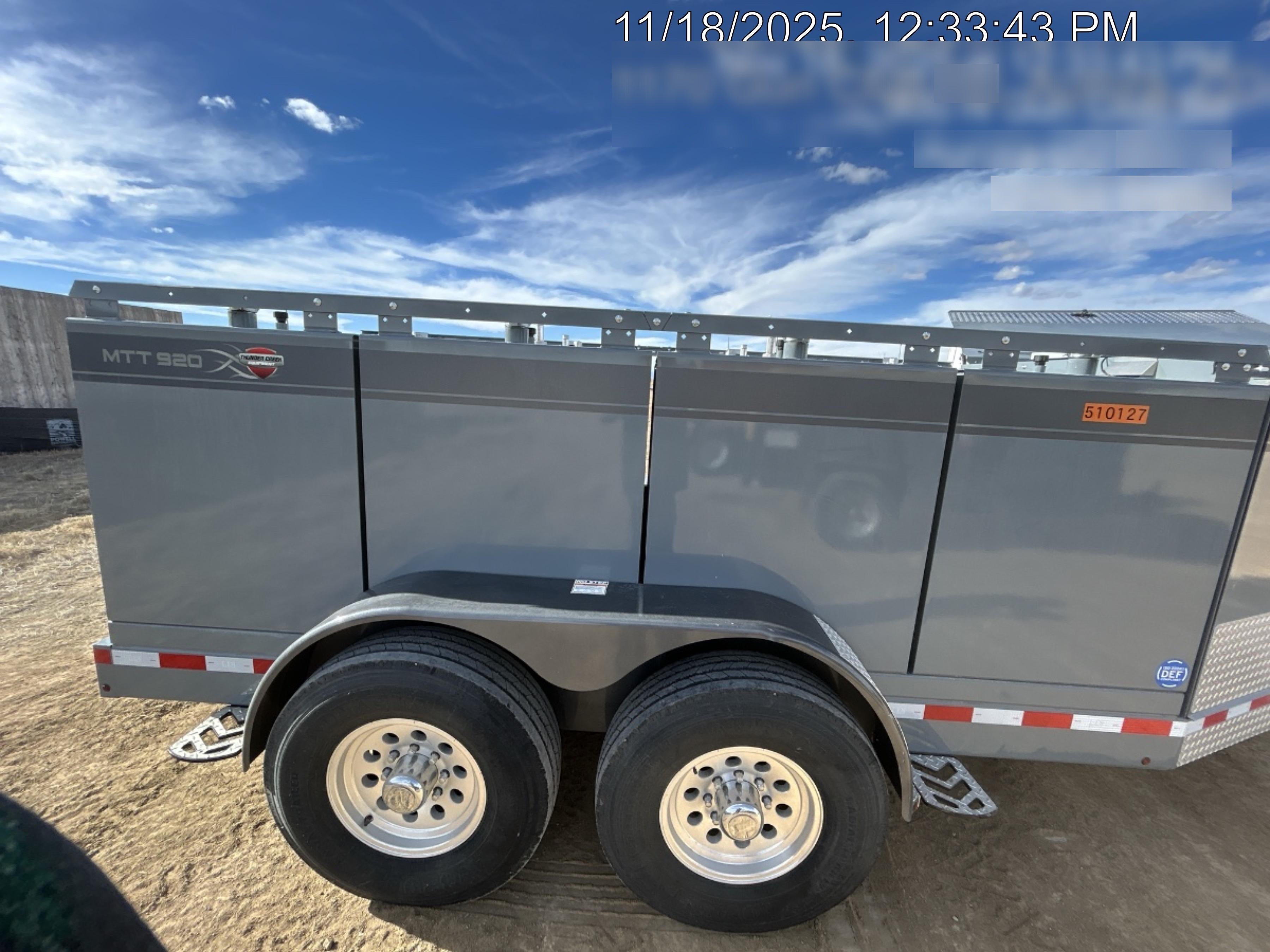 2025 THUNDER CREEK MTT920 - Hazmat not required