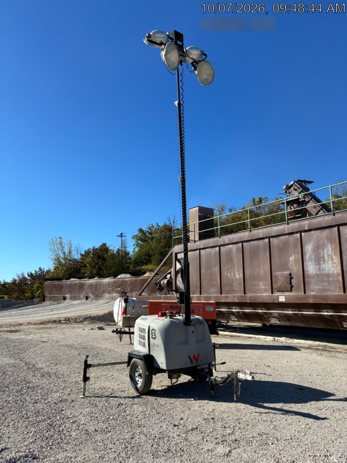 2018 Wacker Neuson LTV6L-MH Wacker Neuson LTV6L Mobile Light Tower w/Fuel Level Sensor Installed