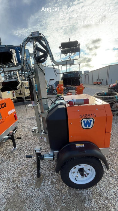 2024 Wanco WLTT-4MM4K Diesel, Deep Sea Controller, Shore Power Plug, Auto Start, (4) 350W LED Floodlights, 4kW Generator, 60 Gal Fuel Tank, 2" Ball, T3