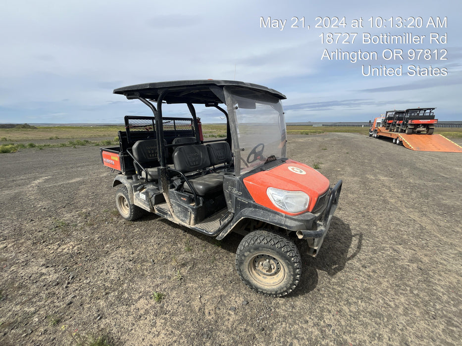 2020 Kubota RTV-X1140W-H 4WD utility cart -LED strobe -Windshield tempered glass -Plastic canopy -Wire harness kit -Backup alarm