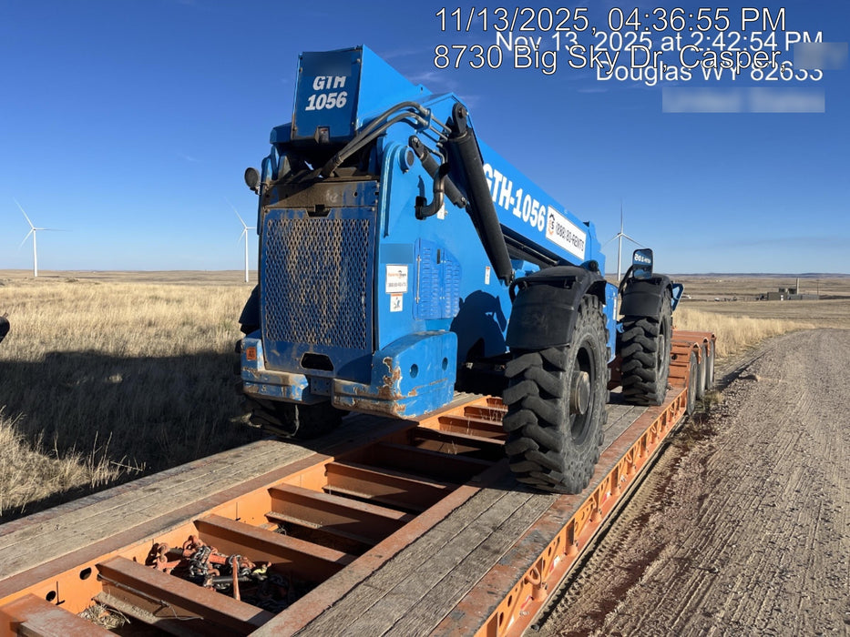 2019 Genie GTH-1056 Cab/Heat/AC, Solid RT Tires, LED Work Lights, Beacon 60" QA Carriage, 60" Forks