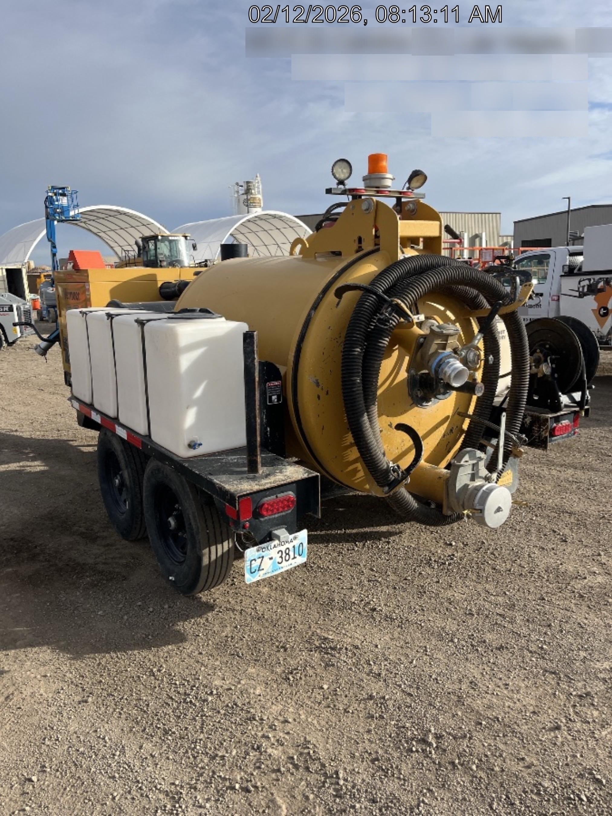 2020 Vac-Tron LP573XDT Tier 4 Kohler Diesel Engine, 500 Gallon Debris Tank w/ Hydraulic Tilt, two (2) 100 Gallon Water Tanks, Low Profile Torsion Axles (12,000 GVWR), Manual Jack Trailer